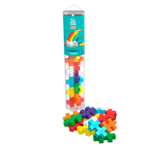 Plus-Plus BIG i r�r - Rainbow Mix, 15 stk