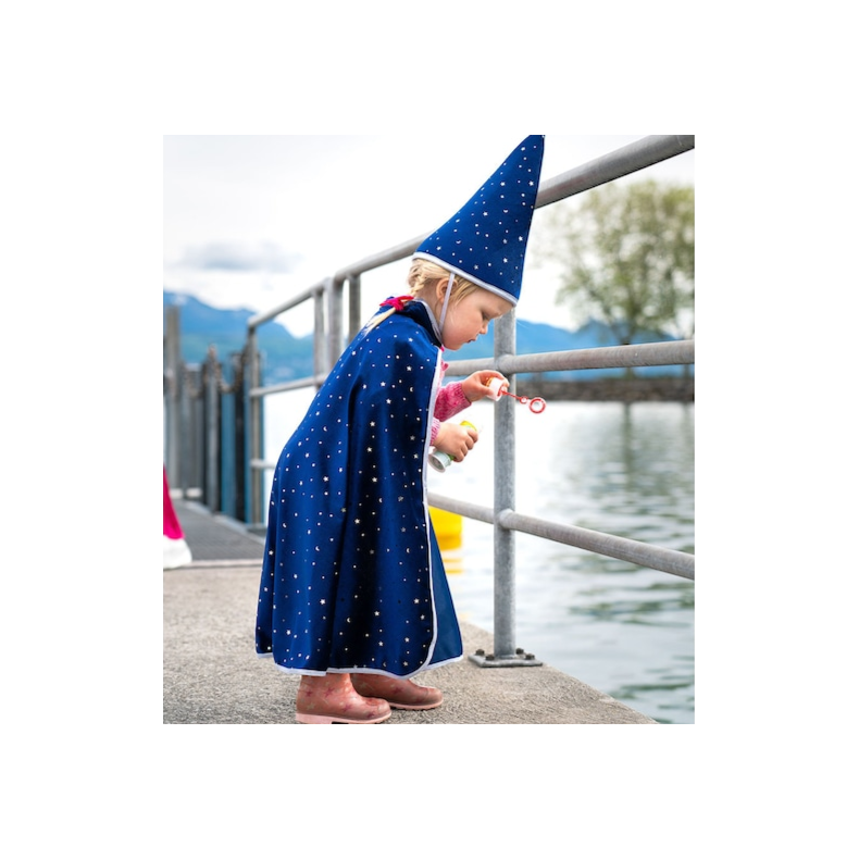 Great Pretenders | Troldmandskappe m. stjerner, str. 4-6 r