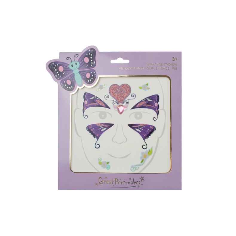 Great Pretenders | Ansigtsklistermrker - Sommerfugle-fe