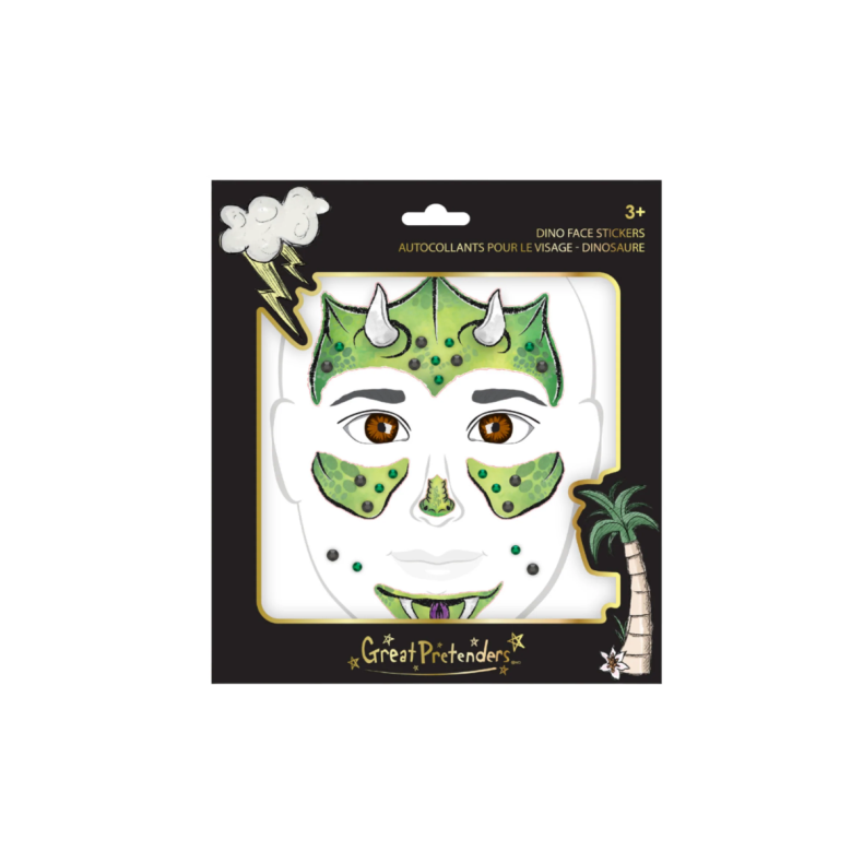 Great Pretenders | Ansigtsklistermrker - Dinosaur