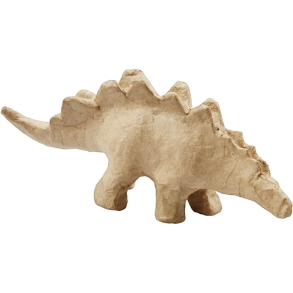 Stegosaurus af papmach� - L: 21,9 cm