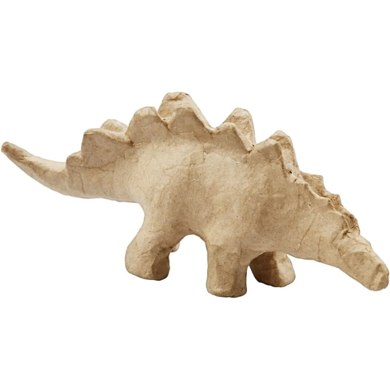 Stegosaurus af papmach� - L: 21,9 cm