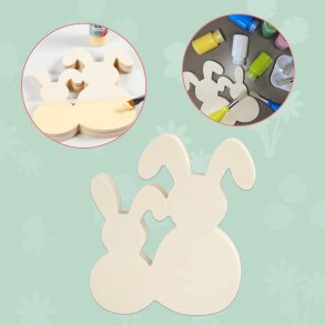 Creativ Company | Mal pskeharer i tr - B: 16 cm.