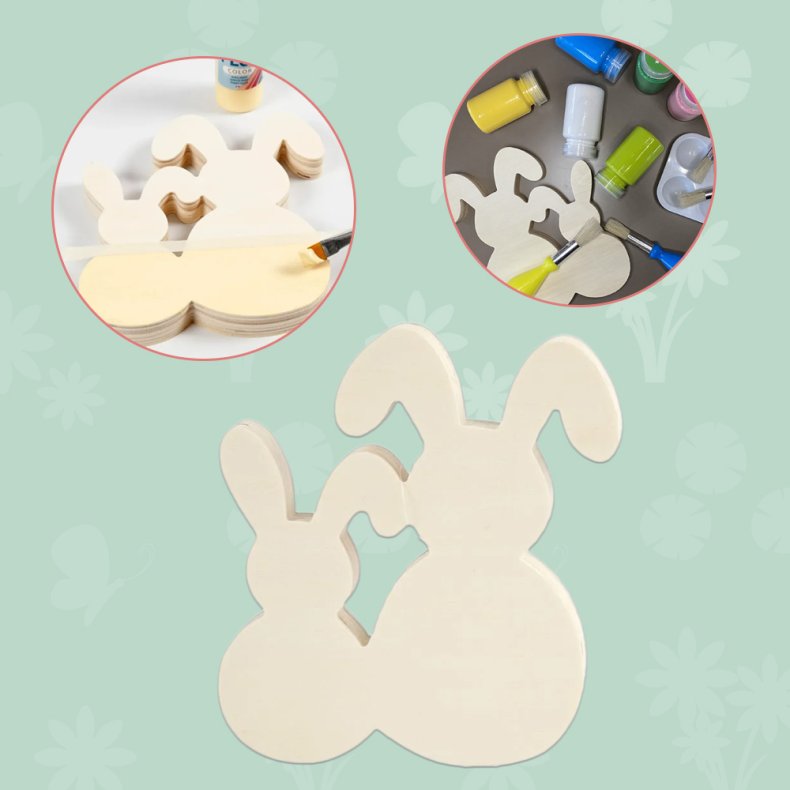 Creativ Company | Mal pskeharer i tr - B: 16 cm.