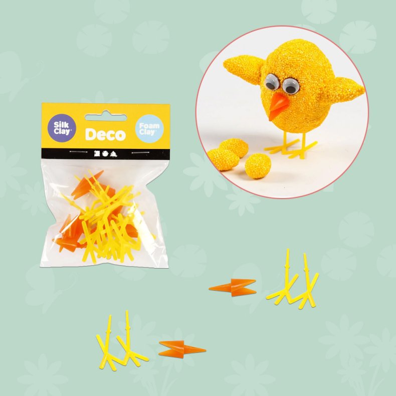 Creativ Company | Dekorationsdele - Nb + fdder, 8 st