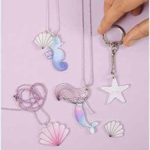 Creativ Company | Krympeplast m. motiver - Havfrue, 4 ark