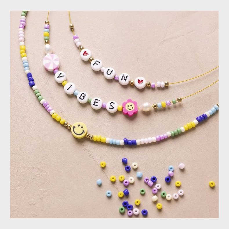 Creativ Company | Smykkekit - Halsk�der m. bogstavperler