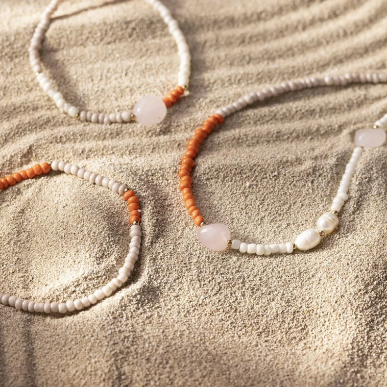 Creativ Company | Smykkekit - Halskde & armbnd, Rosakvarts