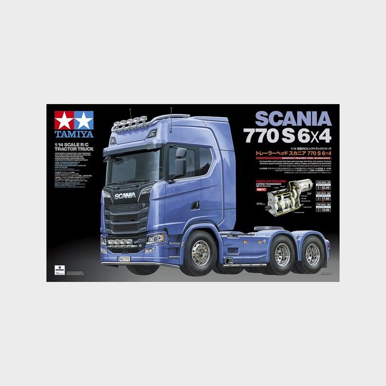 Tamiya - Scania 770 S 6x4 R/c Fjernstyret Lastbil - 1/14 - 56368
