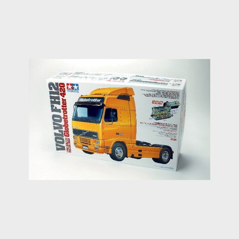 Tamiya - Rc Volvo Fh 12 Globetrotter 420 Fjernstyret Lastbil Byggest - 1:14 - 56312