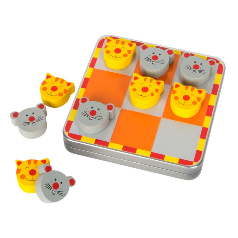 small foot | Kryds & bolle-spil - Kat & Mus