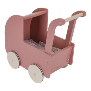 Little Dutch | Dukkevogn inkl. senges�t - Rosa