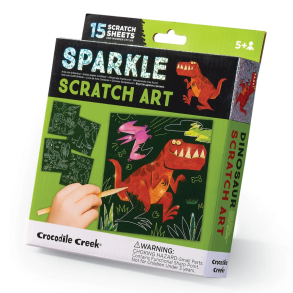Crocodile Creek | Sparkle Scratch Art - Dinosaurer