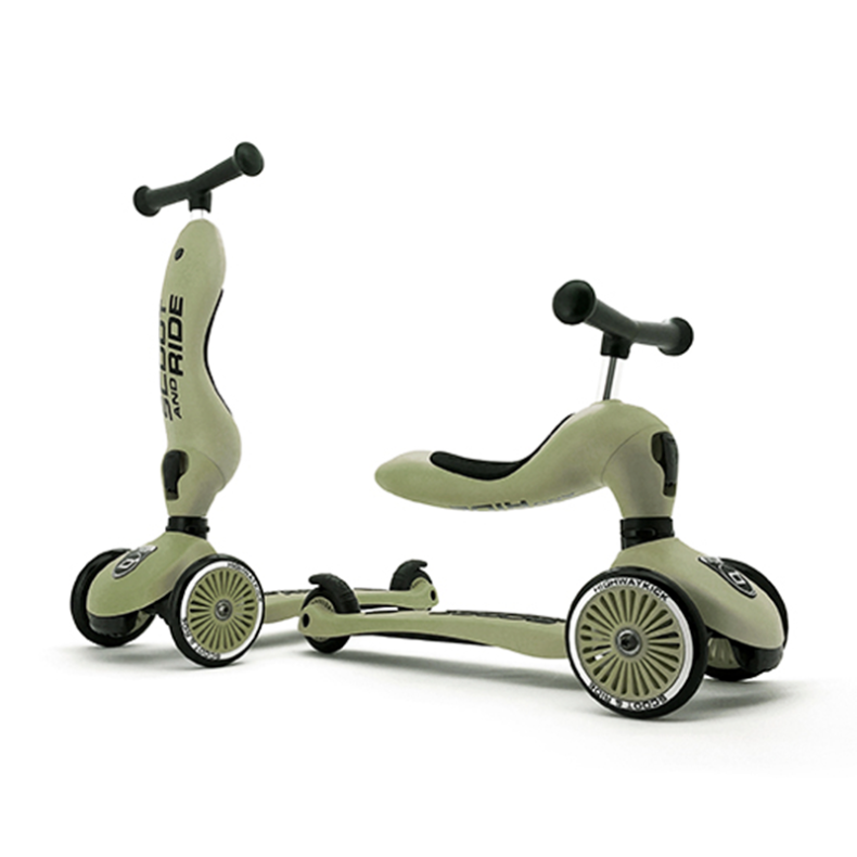 Scoot & Ride | Lbehjul/Lbecykel - Highwaykick 1, Olive