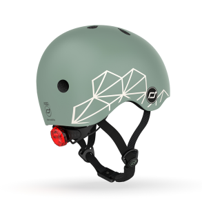 Scoot & Ride | Cykelhjelm til baby, 45-51 cm - Green lines