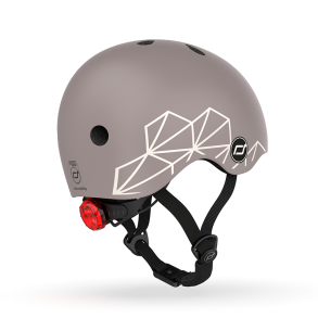 Scoot & Ride | Cykelhjelm til baby, 45-51 cm - Brown lines