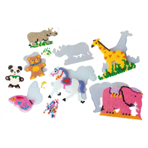 Playbox | Perleplader midi - Dyr, 12 stk