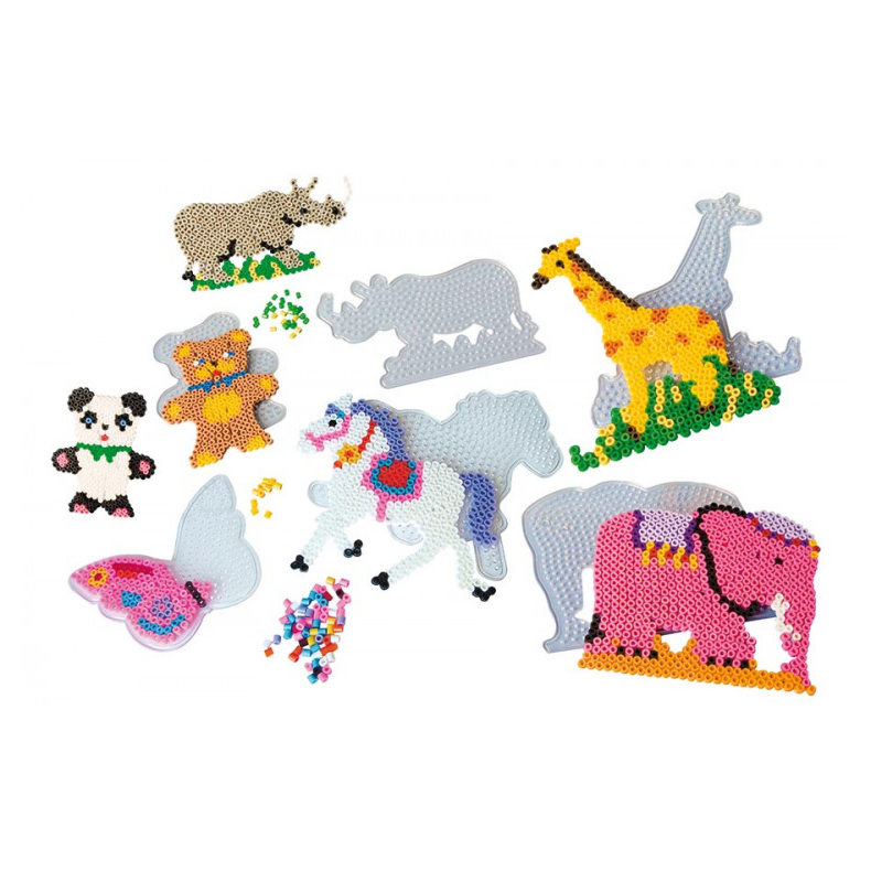 Playbox | Perleplader midi - Dyr, 12 stk