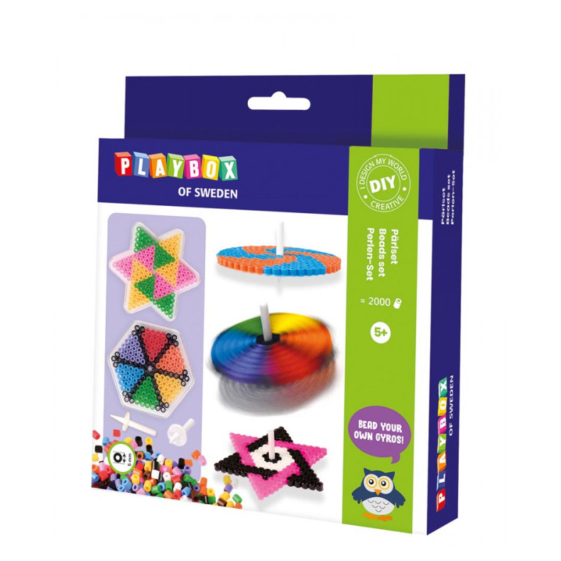 Playbox | Perles�t - Lav selv snurretoppe, 2.000 stk