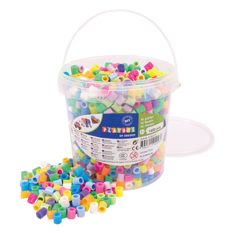 Playbox | R�rperler maxi - Pastel & neon, 1.400 stk