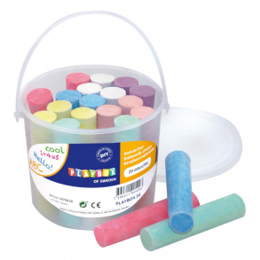 Playbox | Gadekridt i spand, 20 stk