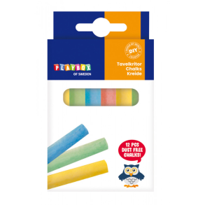 Playbox | Tavlekridt - Kulrt, 12 stk