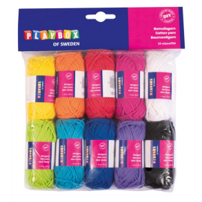 Playbox | Bomuldsgarn, 10 ngler