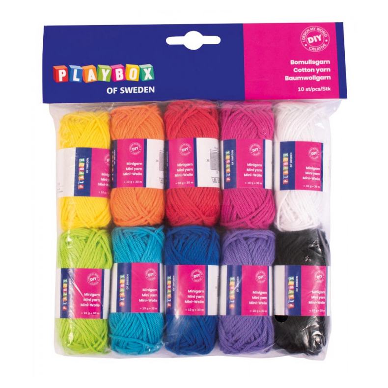 Playbox | Bomuldsgarn, 10 ngler