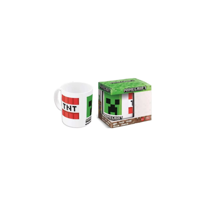Minecraft TNT & Creeper krus i porceln - 325ml