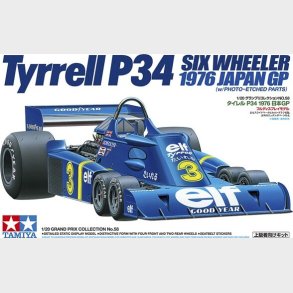 Tamiya - Tyrrell P34 Six Wheeler 1976 Japan Gp Bygges�t - 1:20 - 20058