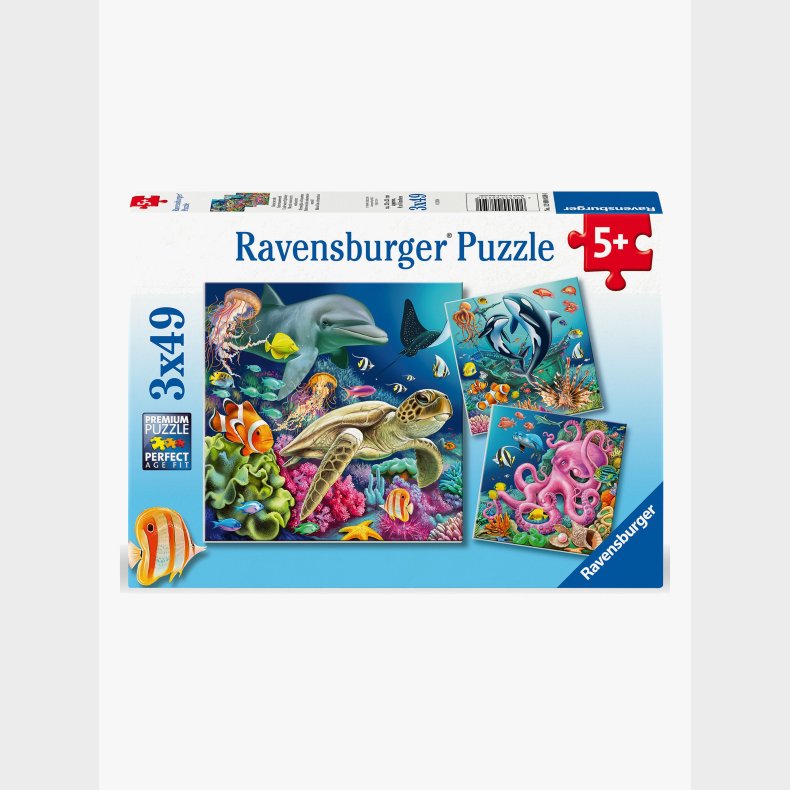 Ravensburger Puslespil Under Water 3x49 Brikker