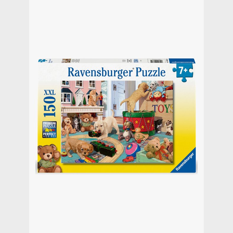 Ravensburger XXL Puslespil Little Paws Playtime 150 Brikker