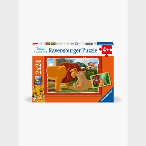 Ravensburger L�vernes Konge Puslespil 2x24 Brikker