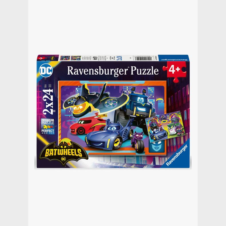 Ravensburger Batwheels Puslespil 2x24 Brikker