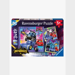 Ravensburger Batwheels Puslespil 3x49 Brikker