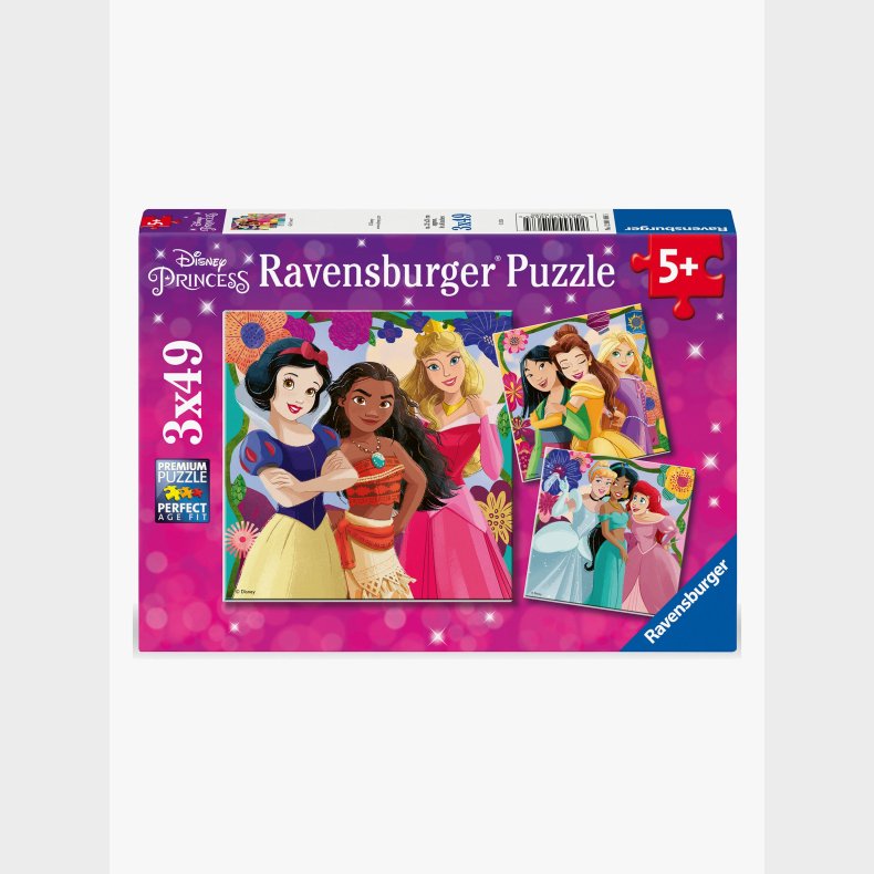 Ravensburger Disney Princess Puslespil 3x49 Brikker