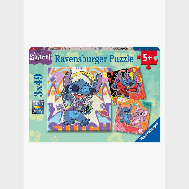 Ravensburger Disney Stitch Puslespil 3x49 Brikker