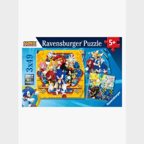 Ravensburger Puslespil Sonic Core 3x49 Brikker
