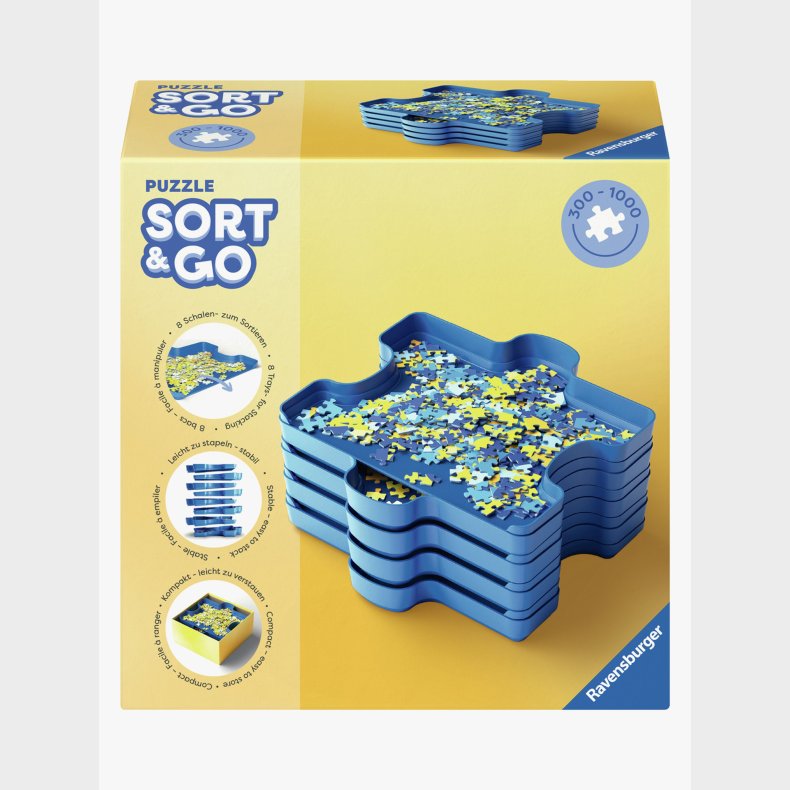 Ravensburger Puslespilsbakker Sort &  Go 8 Stk.
