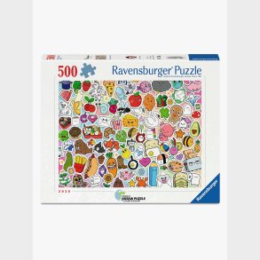 Ravensburger Puslespil Cute Kawaii Chaos 500 Brikker