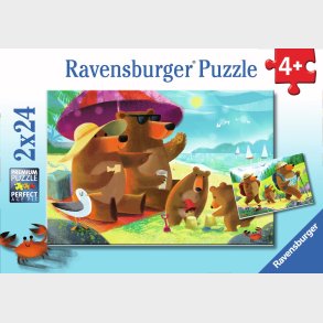 Ravensburger Bjrnefamilien Puslespil 2x24 Brikker