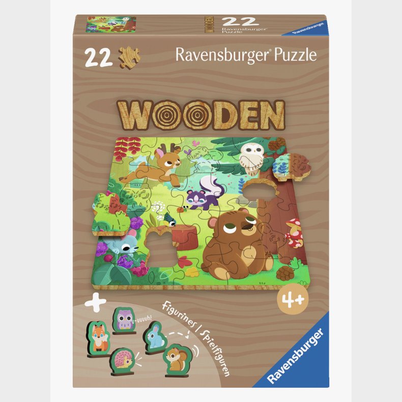 Ravensburger Tr�puslespil Skovdyr 22 Brikker