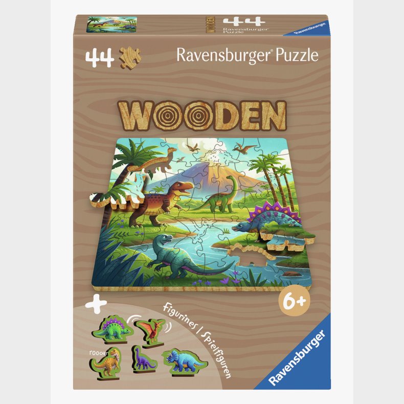 Ravensburger Tr�puslespil Dinosaurer 44 Brikker