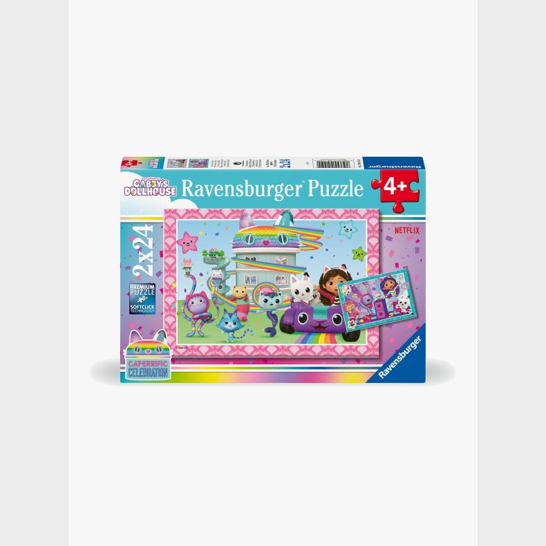 Ravensburger Gabby's Dollhouse Puslespil 2x24 Brikker