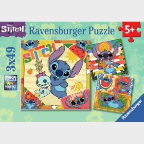 Ravensburger Lilo &  Stitch Puslespil 3x49 Brikker
