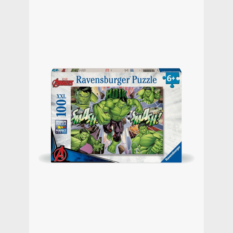 Ravensburger Marvel Avengers Den Fantastiske Hulk XXL Puslespil 100 Brikker