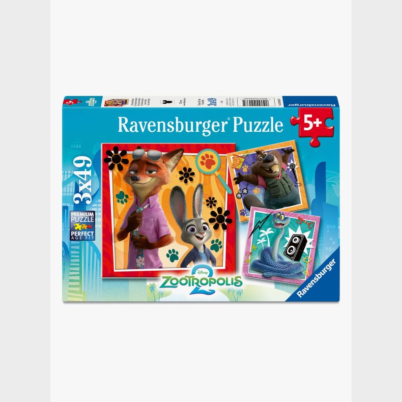 Ravensburger Zootopia 2 Puslespil 3-i-1