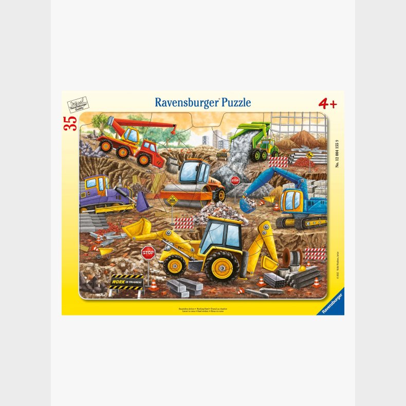 Ravensburger Rammepuslespil Byggeplads 35 Brikker