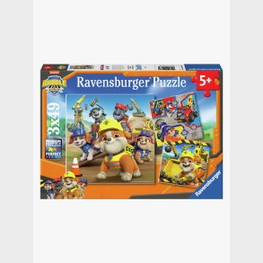 Ravensburger Rubble &  Crew Arbejdsk�ret�jer Puslespil 3x49 Brikker
