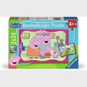 Ravensburger Gurli Gris Puslespil 2x24 Brikker